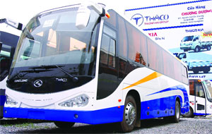 Những chiếc xe buýt của Thaco không còn là điều lạ lẫm trên thị trường vận tải nội địa