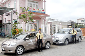 Với logo chùa Cầu, Taxi Hội An bước đầu khẳng định thương hiệu