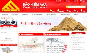 Website CTy CP Bảo hiểm AAA